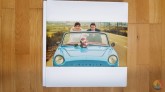 Album de Boda todo en Polipiel Blanca y Cuadrado de 35x35